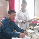 मुख्य चिकित्सा एव स्वास्थ्य अधिकारी के द्वारा किया गया शहरी आयुष्मान आरोग्य मंदिर का औचक निरीक्षण