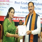 स्वास्थ्य मंत्री जायसवाल पी. जी. डिप्लोमा इन फैमिली मेडिसिन के दीक्षांत समारोह में हुए शामिल