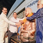 अहिल्याबाई होलकर जयंती पर रिसदी में प्रतिमा पर माल्यार्पण, भाजपा कार्यकर्ताओं ने किया नमन