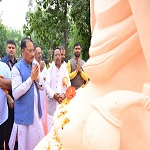 मातृशक्ति एवं प्रकृति के प्रति श्रद्धा का अनुपम संगम : मुख्यमंत्री ने "राम वाटिका" में किया रुद्राक्ष का पौधारोपण