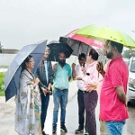 महापौर ने किया जलभराव क्षेत्रों का मैराथन दौरा, मौके पर कराई जल की निकासी