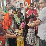 हर-हर महादेव के जयघोष से गूंजा कनकेश्वर धाम, विशाल भंडारे में हजारों शिवभक्तों ने ग्रहण किया महाप्रसाद
