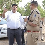 स्वतंत्रता दिवस की तैयारियों को लेकर कलेक्टर-एसपी ने सीएसईबी ग्राउंड का किया निरीक्षण