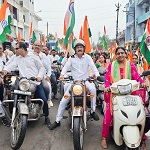 गोपाल मोदी के नेतृत्व में सीतामढ़ी से घंटाघर तक उमड़ा देशभक्ति का सैलाब