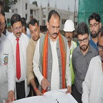 स्वास्थ्य मंत्री श्री श्याम बिहारी जायसवाल ने निर्माणाधीन मेडिकल कॉलेज का किया निरीक्षण
