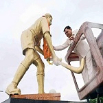 उद्योग मंत्री श्री देवांगन, महापौर श्रीमती राजपूत एवं सभापति श्री ठाकुर ने मेजर ध्यानचंद की प्रतिमा पर किया माल्यार्पण