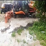 जलभराव का सतत जायजा व जल निकासी में जुटा रहा निगम अमला