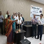 हसदेव ताप विद्युत संयंत्र के मुख्य द्वार पर प्रज्जवलित किया गया ‘‘आशीर्वाद का दीया’’