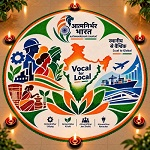 सेवा के रंग, राष्ट्र के संगकृभव्य रंगोली में साकार हुआ विकसित भारत का संकल्प