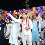 विजयादशमी पर शहर के प्रमुख दशहरा उत्सवों में शामिल हुए उद्योग मंत्री श्री लखन लाल देवांगन