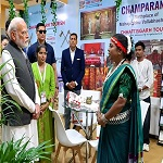 प्रधानमंत्री श्री नरेंद्र मोदी से रूबरू हुईं छत्तीसगढ़ की महिला उद्यमी हीना