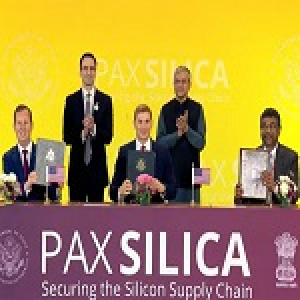 भारत और अमरीका ने नई दिल्ली में पैक्स सिलिका घोषणा-पत्र पर हस्‍ताक्षर किए