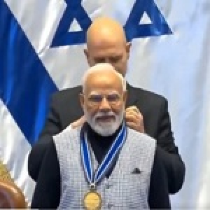 इजराइल की संसद ने प्रधानमंत्री मोदी को किया ‘स्पीकर ऑफ द नेसेट मेडल’ से सम्मानित