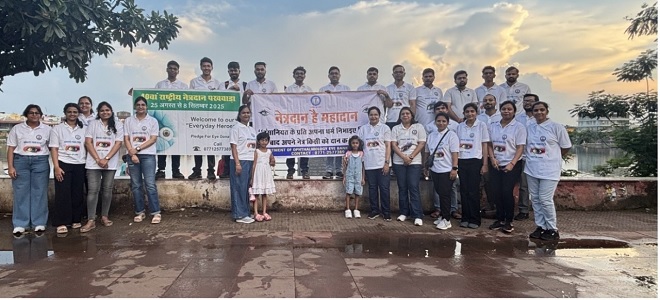 एम्स रायपुर में नेत्रदान पखवाड़ा : नेत्रदाता परिवारों का सम्मान, जन-जागरूकता रैली से गूंजा संदेश