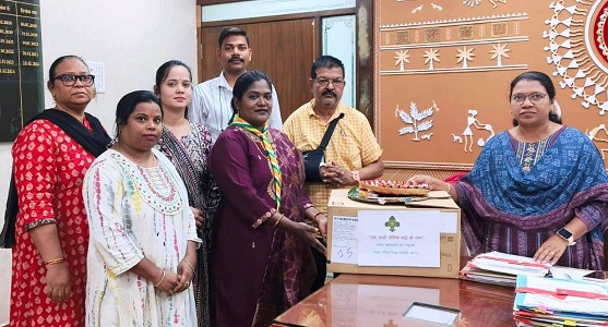 भारत स्काउट गाइड की छात्राओं ने भेजा ‘एक राखी सैनिक भाइयों के नाम पर’ 