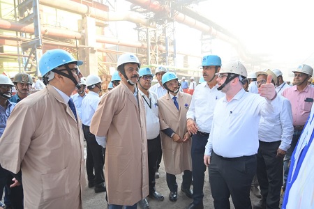 इस्पात मंत्रालय सचिव आईएएस श्री संदीप पौंड्रिक ने किया भिलाई इस्पात संयंत्र का दौरा