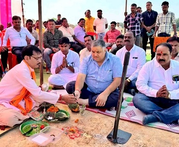 पर्यटन एवं संस्कृति मंत्री श्री राजेश अग्रवाल ने नए कॉलेज भवन का किया भूमिपूजन
