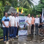 ‘एक घंटा खेल के मैदान में’ के अंतर्गत साइक्लिंग गतिविधि (संडे ऑन साइकिल) का आयोजन