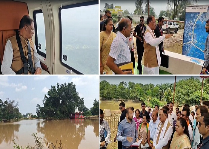 बाढ़ प्रभावित क्षेत्रों का जायजा लेने सुकमा पहुंचे मुख्यमंत्री श्री विष्णु देव साय