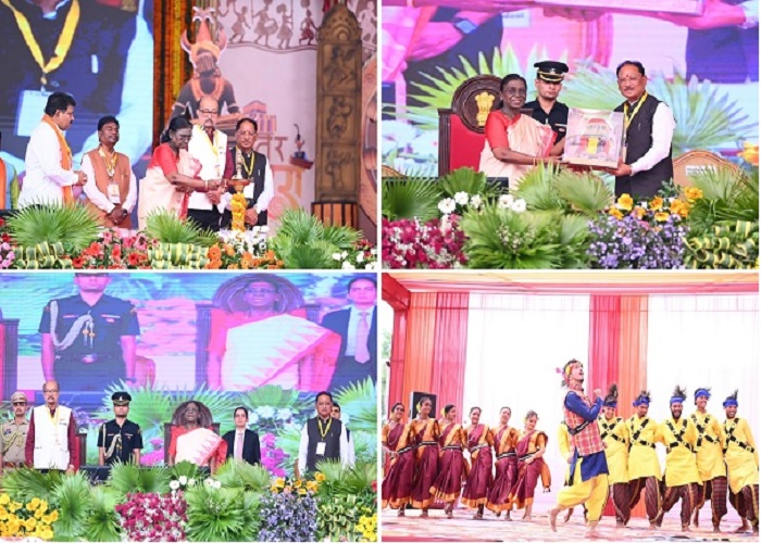 राष्ट्रपति श्रीमती द्रौपदी मुर्मु ने बस्तर दशहरा की अनूठी परंपराओं और जनजातीय संस्कृति की सराहना की