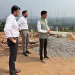 वित्त मंत्री श्री ओ.पी.चौधरी ने किया गजमार पहाड़ के सौंदर्यीकरण कार्यों का निरीक्षण