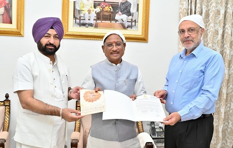 गुरु तेग बहादुर जी के 350वें शहीदी दिवस पर आयोजित कार्यक्रम में मुख्यमंत्री श्री साय को पंजाब सरकार के मंत्रियों ने दिया आमंत्रण