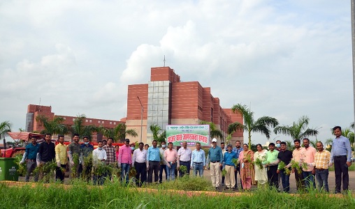 गाजर घास जागरूकता सप्ताह : आईसीएआर-एनआईबीएसएम में सफाई अभियान और शपथ ग्रहण