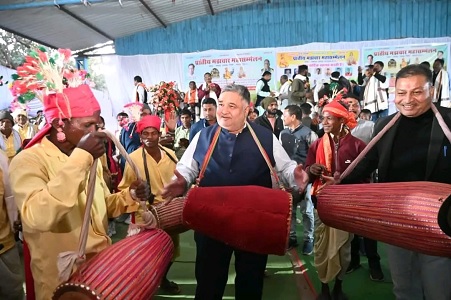 पर्यटन एवं संस्कृति मंत्री श्री राजेश अग्रवाल प्रांतीय मझवार महासम्मेलन में हुए शामिल