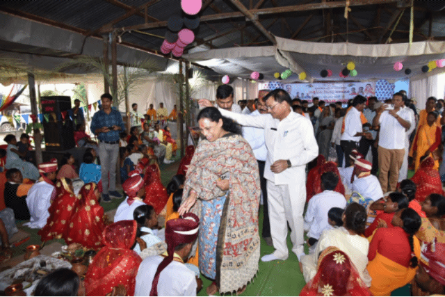 मुख्यमंत्री कन्या विवाह योजना के तहत 48 जोड़े परिणय सूत्र में बंधे