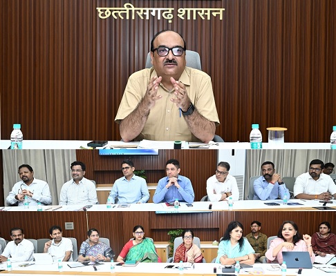 मुख्य सचिव श्री विकासशील ने सचिवों की ली उच्च स्तरीय बैठक