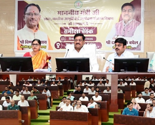 खाद्य मंत्री श्री दयालदास बघेल ने खरीफ विपणन वर्ष 2026-27 की तैयारियों की समीक्षा की