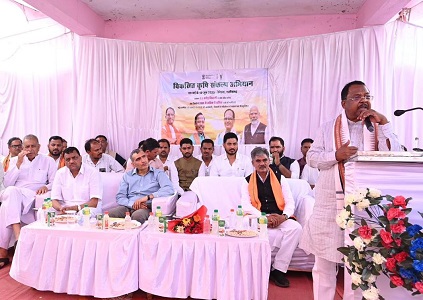 कृषि मंत्री श्री रामविचार नेताम विकसित कृषि संकल्प अभियान में हुए शामिल