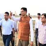 वित्त मंत्री श्री ओपी चौधरी ने नवा रायपुर में विकास कार्यों का किया निरीक्षण