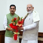 प्रधानमंत्री श्री मोदी व केन्द्रीय राज्यमंत्री श्री साहू के मध्य हुई छत्तीसगढ़ के जमीनी मुद्दों पर विस्तृत चर्चा