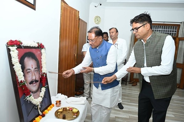 राष्ट्र, समाज और सनातन संस्कृति के प्रति श्री दिलीप सिंह जूदेव जी का समर्पण सदैव स्मरणीय रहेगा: मुख्यमंत्री श्री साय