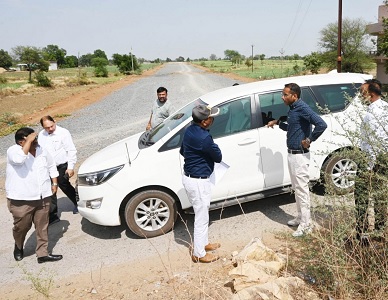 लोक निर्माण विभाग के सचिव ने निर्माणाधीन राष्ट्रीय राजमार्ग-130ए का किया निरीक्षण