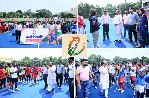 छत्तीसगढ़ हॉकी लीग : चयन ट्रायल के पहले दिन 223 खिलाड़ी उतरे मैदान पर, उप मुख्यमंत्री श्री साव ने खिलाड़ियों से की मुलाकात