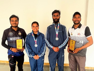 ऑल इंडिया इंटर यूनिवर्सिटी वुडबॉल में सरगुजा जिले के खिलाड़ियों ने जीते सिल्वर मेडल