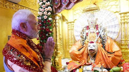 प्रधानमंत्री नरेन्‍द्र मोदी ने नवरात्रि के पावन अवसर पर सोशल मीडिया पर मां दुर्गा की स्‍तुति साझा की