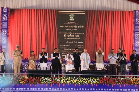 गृहमंत्री शाह ने 10वीं असम पुलिस बटालियन के नए परिसर की आधारशिला रखी