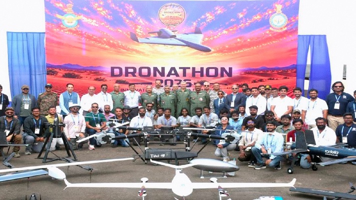 भारतीय वायु सेना ड्रोनाथॉन-2026: पहले ड्रोनाथॉन का पोखरण में शुभारंभ, 20 से अधिक कंपनियां ले रहीं हिस्सा