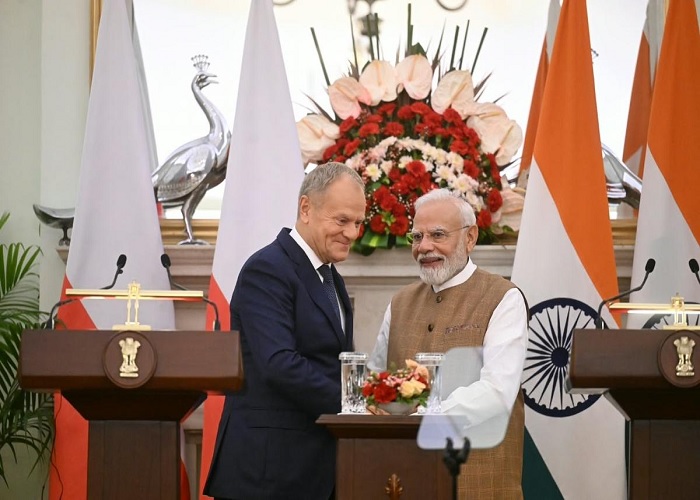 भारत और पोलैंड रक्षा, अंतरिक्ष और परमाणु ऊर्जा के क्षेत्रों में सहयोग बढ़ाएंगे, प्रधानमंत्री मोदी और प्रधानमंत्री टस्‍क ने की व्यापक चर्चा