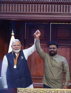 प्रधानमंत्री श्री नरेन्द्र मोदी को ‘श्रीलंका मित्र विभूषण’ से सम्मानित किया गया