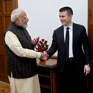 Prime Minister Narendra Modi and Lex Fridman