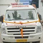 कोरबा में उप मुख्यमंत्री श्री अरुण साव ने ब्लड डोनेशन वैन को हरी झंडी दिखाकर किया रवाना