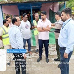 एस.ई.सी.एल.की कालोनियों में पसरी गंदगी व एस.एल.आर.एम.सेंटर की बदहाली पर भड़के आयुक्त