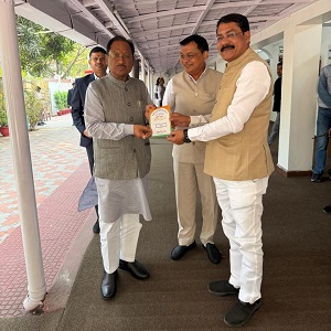 भाजपा कार्यालय के नवीन भवन का भूमिपूजन, मुख्यमंत्री समेत पूरे मंत्रीमंडल ने आमंत्रण सहर्ष स्वीकार किया