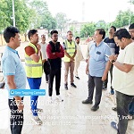 आयुक्त ने सहायक कलेक्टर के साथ साफ-सफाई कार्यो सहित विभिन्न विकास कार्यो का किया निरीक्षण