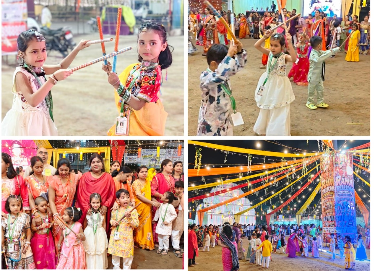 नवरात्रि की भक्ति में झूमे रिचलुक प्रोग्रेसिव स्कूल के नन्हे सितारे, डांडिया-गरबा उत्सव में बिखरी भारतीय संस्कृति की छटा