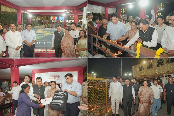 आशीर्वाद का दीया से जगमगाया कोरबा, जनसेवा के प्रति कृतज्ञता और विकसित भारत का लिया संकल्प